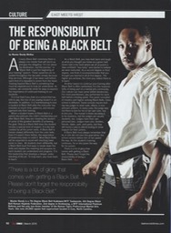The Responsibility of Being a Black Belt