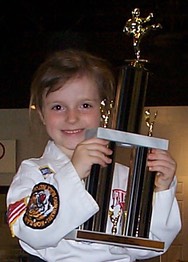 sarah with trophy
